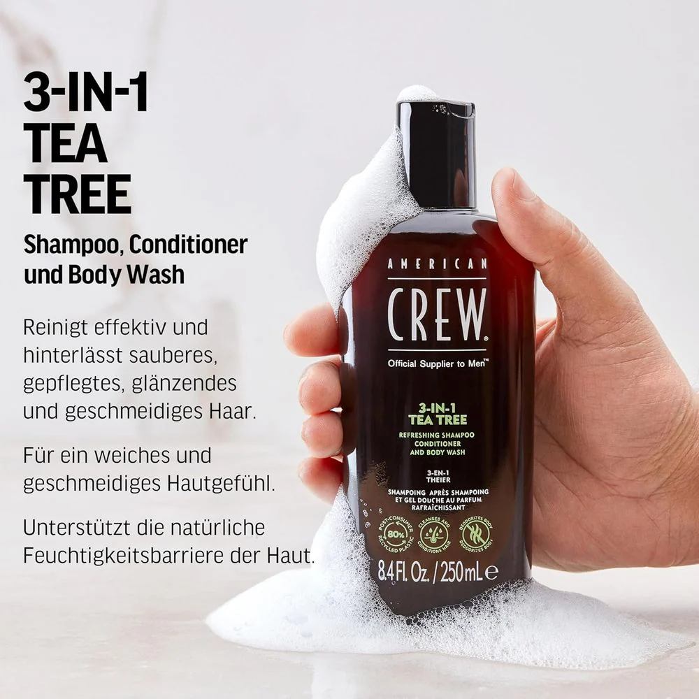 American Crew 3-in-1 Tea Tree 450ml - Image 5