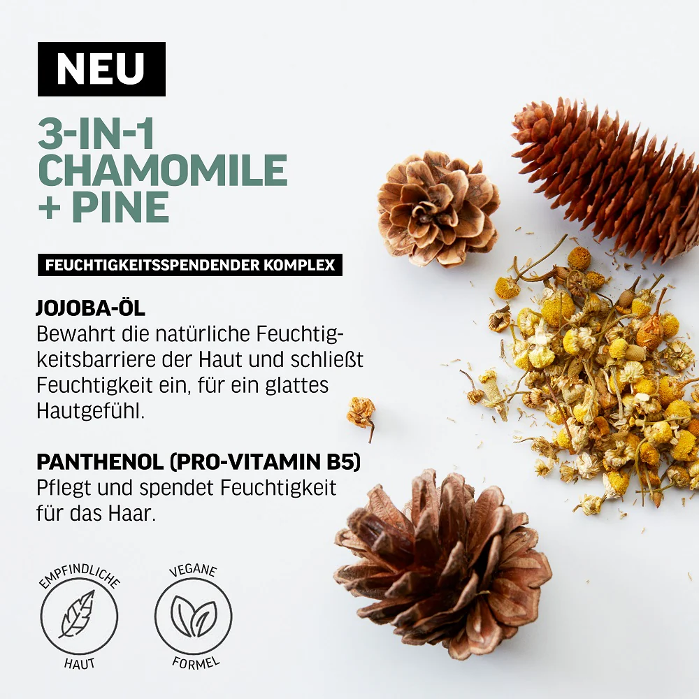 American Crew Chamomile & Pine Relaxing 3-in-1 Shampoo 450ml - Image 4