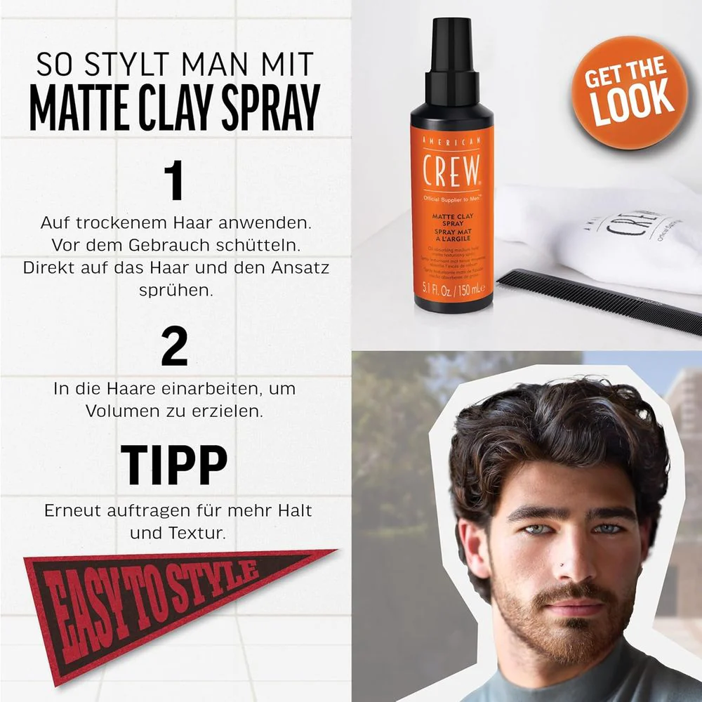 American Crew Matte Clay Spray 150ml - Image 2