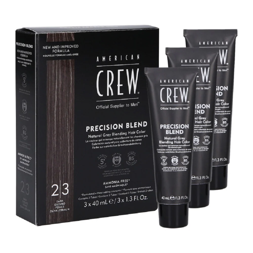 American Crew PRECISION BLEND 2/3 DARK 3X40ml