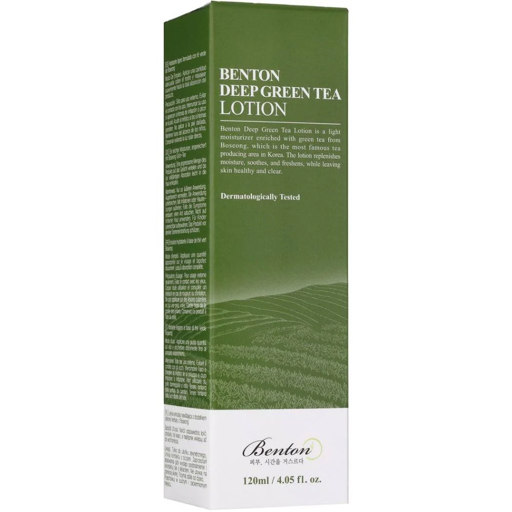 Benton Deep Green Tea Lotion 120 ml - Image 3