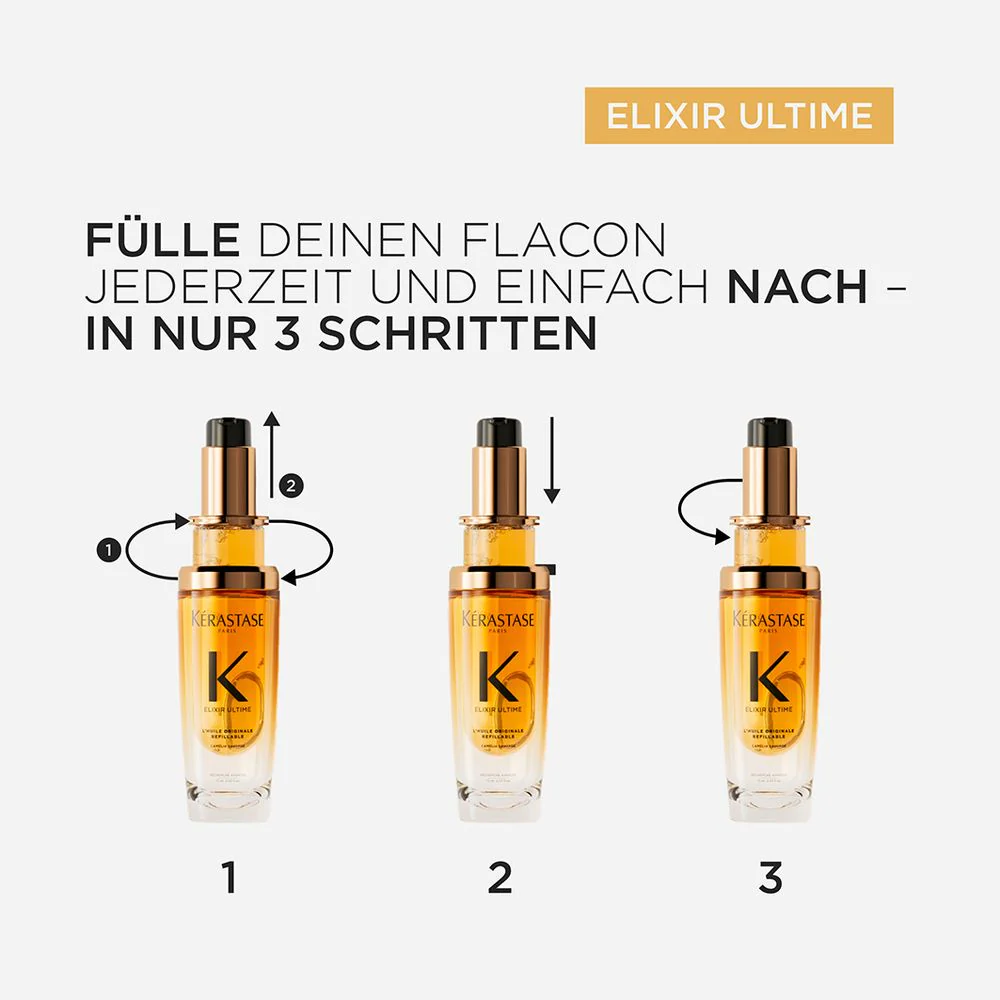 Kérastase Elixir Ultime L`Huile Original Refillable Full Pack 75 ml - Image 3