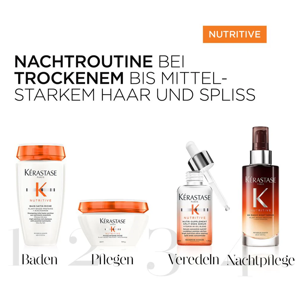Kérastase Nutritive Set - Bain Satin 250 ml + Nectar Thermique 150 ml + 8H Magic Night Serum 90 ml - Image 20