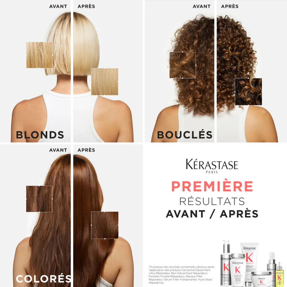 Kérastase Première Fondant Holiday Set – Bain Décalcifiant 250 ml + Fondant Fluidité Réparateur 250 ml + Concentré Décalcifiant Ultra-Réparateur 250 ml - Image 5