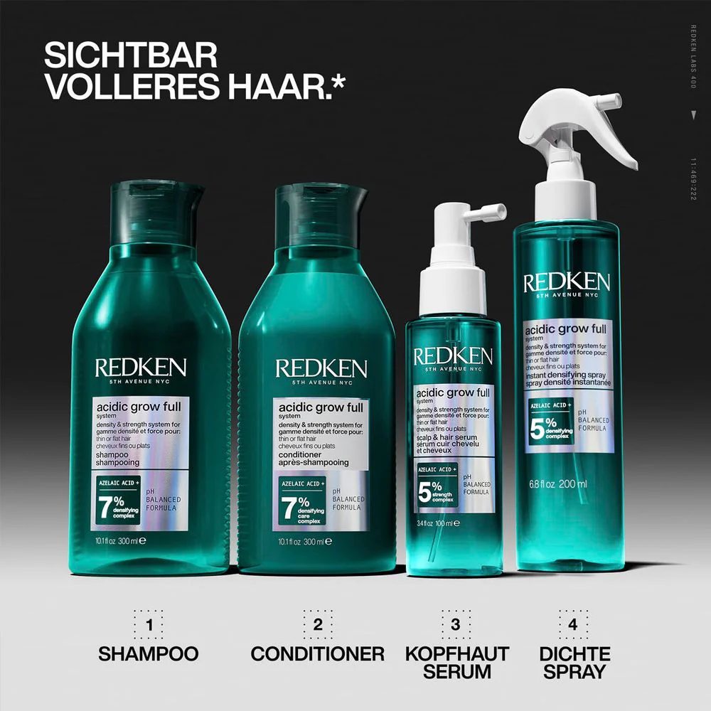 Redken Acidic Grow Full System Aminexil 10 × 6 ml - Image 4