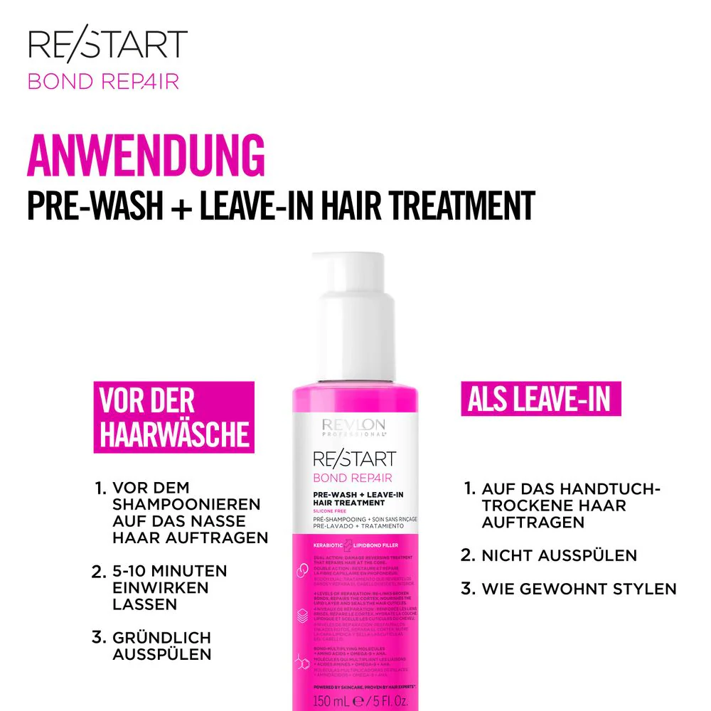 Revlon Professional Re/Start Bond Repair Pre-Wash Leave-In 150 ml - Image 2